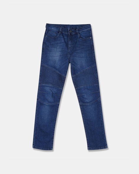 Mid-Rise Panelled Jeans