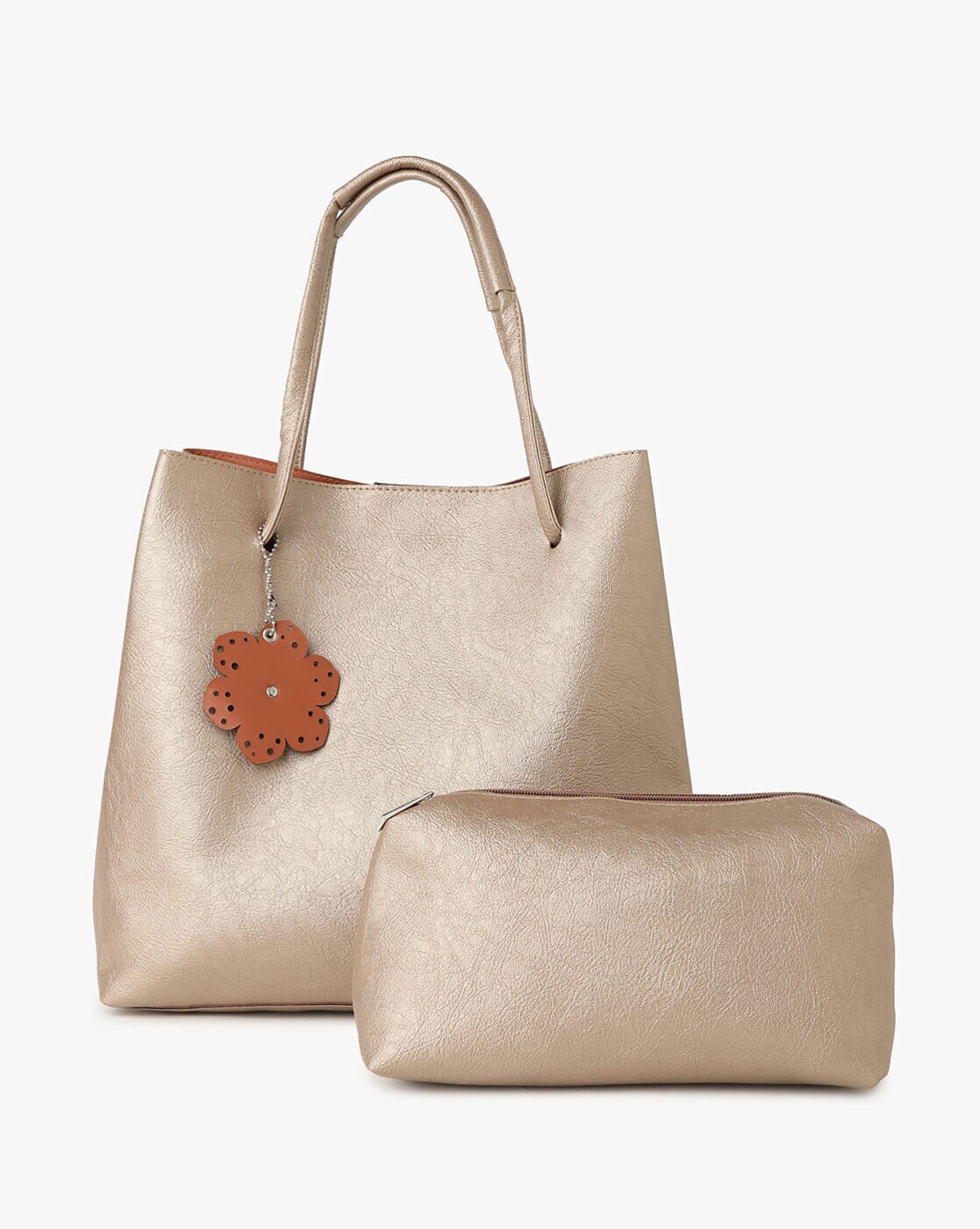 Buy ether Women Gold Tote Gold Online @ Best Price in India