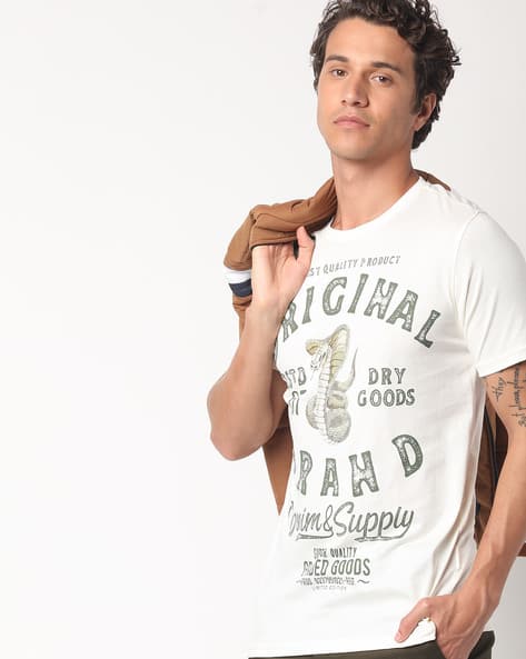 off white v neck t shirt