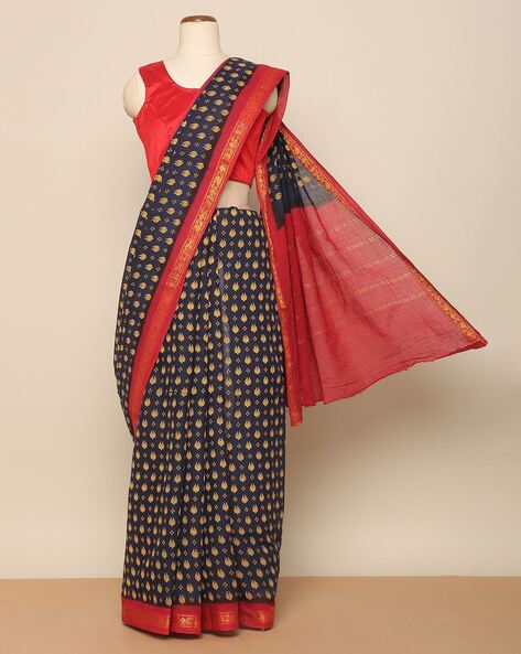 Buy Brown Sarees for Women by Indie Picks Online | Ajio.com