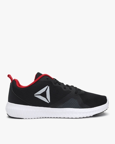 reebok textured lace up sports shoes