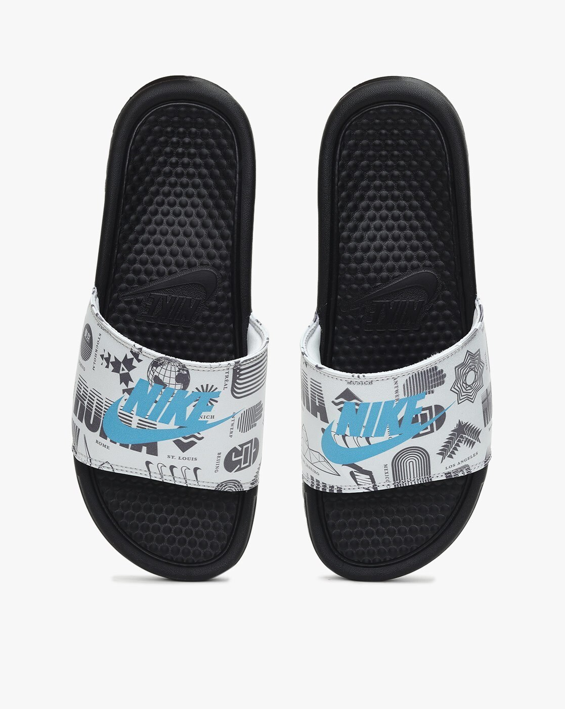 Nike benassi jdi store print black