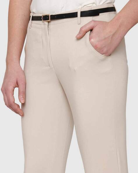 H&M FAUX LEATHER LIGHT BEIGE LEGGINGS TROUSERS India | Ubuy