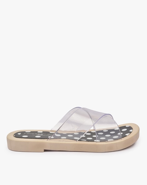 Clear discount sliders womens