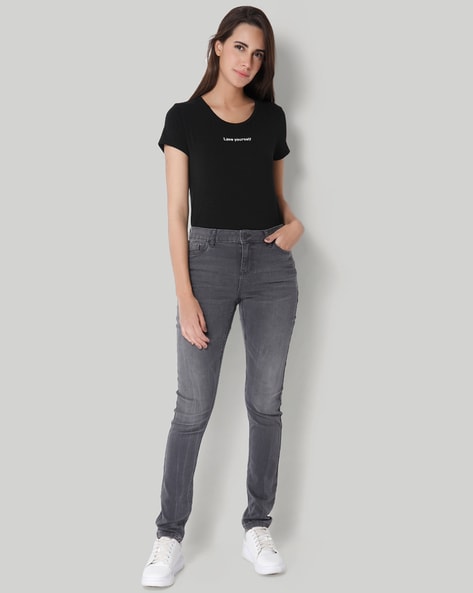 Buy Grey Jeans & Jeggings for Women by ISCENERY BY VERO MODA Online |  Ajio.com