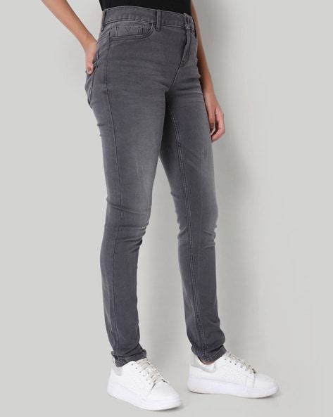 Buy online Grey Denim Jeans from Jeans & jeggings for Women by Prabhat Jeans  for ₹799 at 11% off