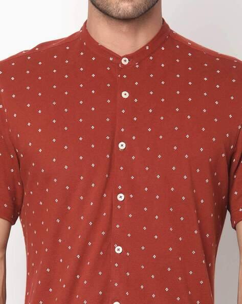 Buy Rust Red Shirts for Men by NETPLAY 