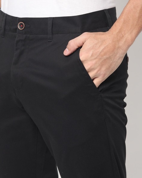 Buy Black Trousers & Pants for Men by NETPLAY Online