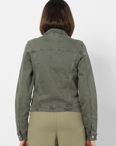 Buy BUY NEW TREND Women Cotton Lightweight Crop Denim Jacket - Jackets for  Women 21628090 | Myntra