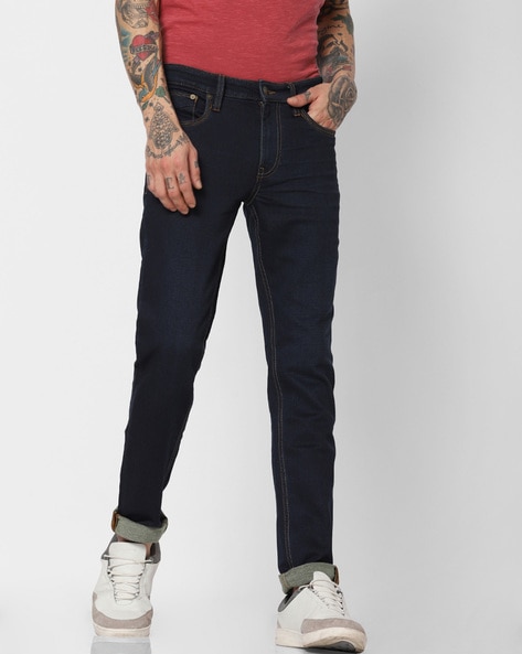 Buy Mid-Wash Skinny Fit Jeans Online At Best Prices In, 56% OFF