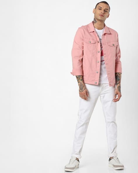 pink jacket men