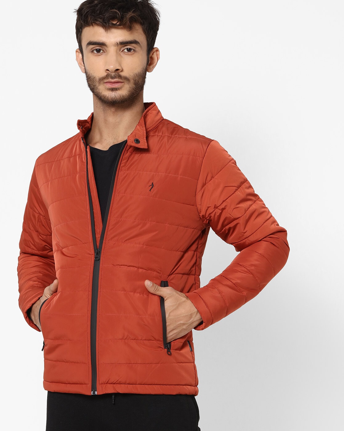 Indian Terrain Men Casual Wear Solid Jacket | KNOCKOUT | Brown | 90318