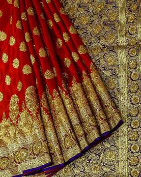 Bridal banarasi hot sale pata saree