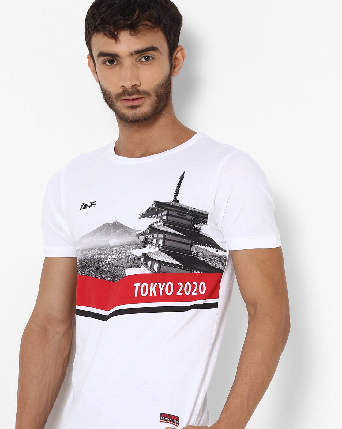 Graphic Print Crew-Neck T-shirt