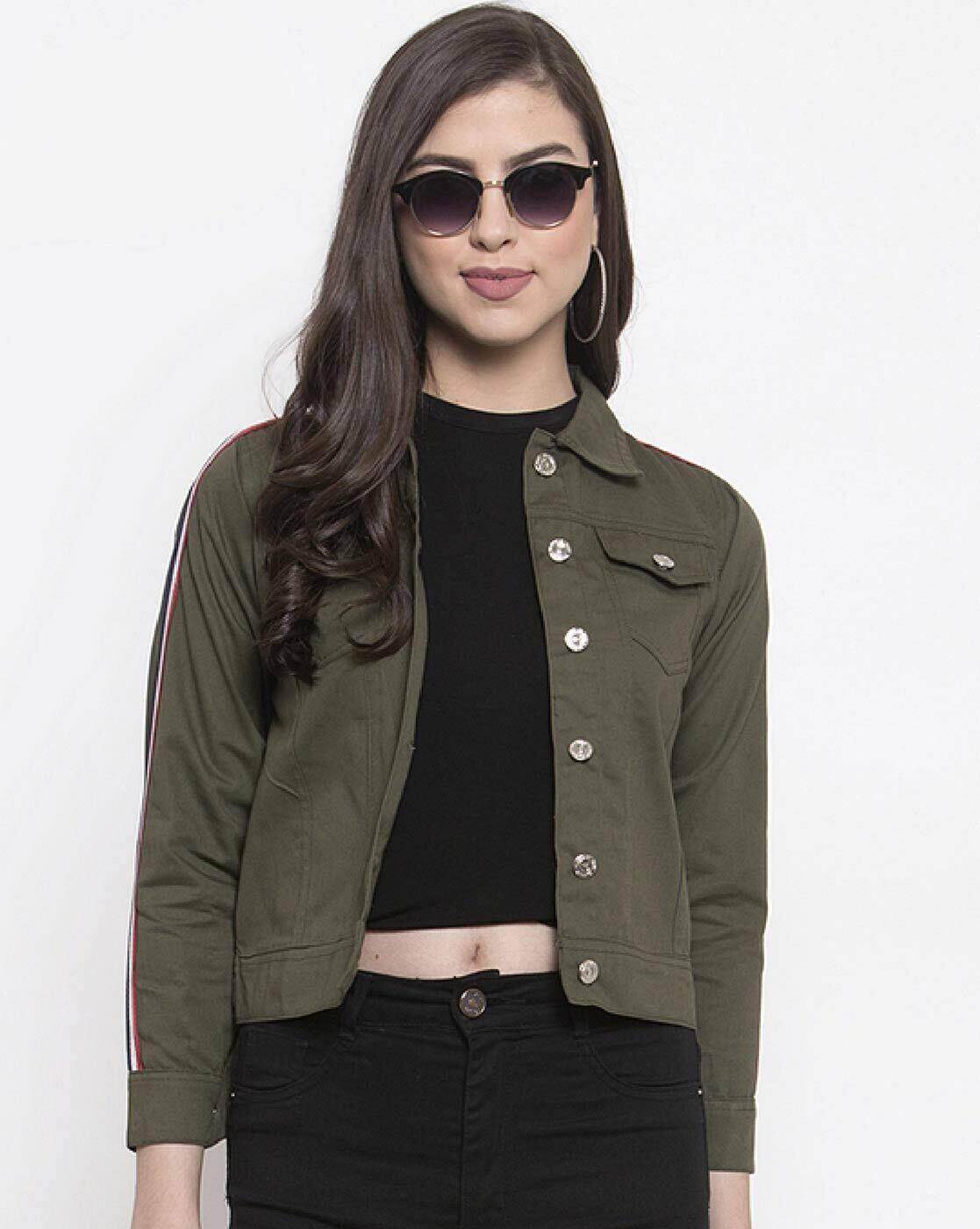 Buy Green Jackets \u0026 Coats for Women by 