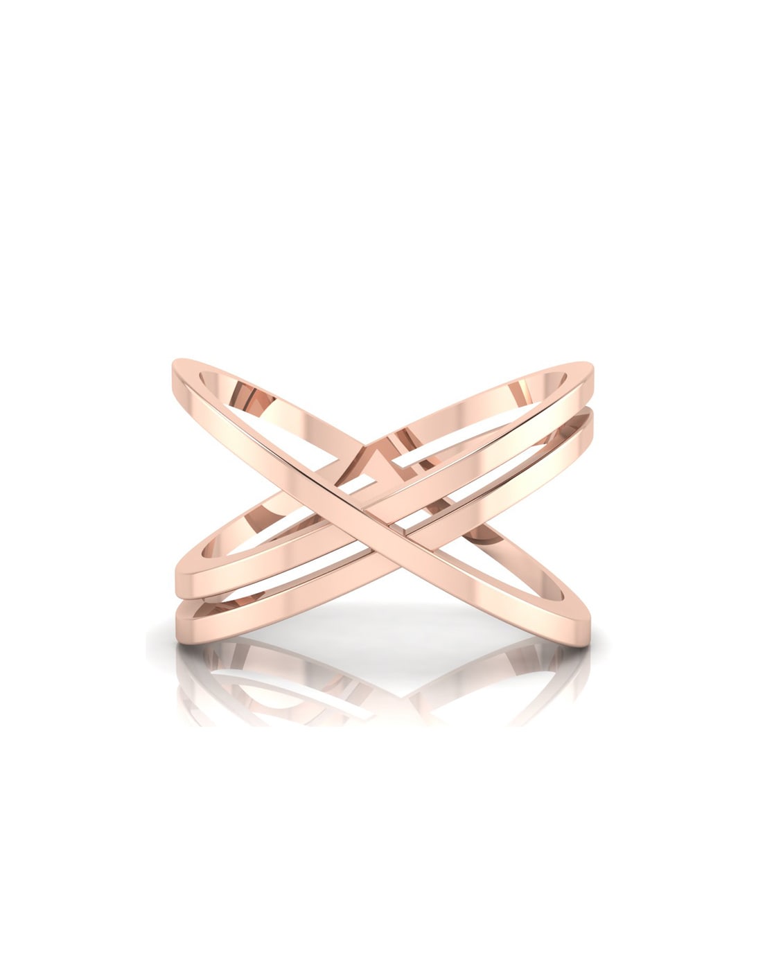 STR7RG Rose gold coated stackable rings with plain and hammered surface -  set of 3 rings5 | Gold coating, Gold rings, Stackable rings