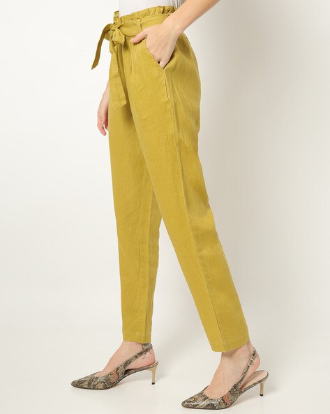 Buy Mustard Trousers  Pants for Women by Recap Online  Ajiocom