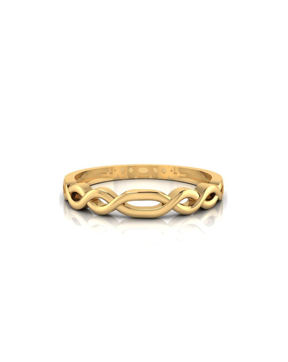 18Kt Modern Ladies Plain Gold Ring, Weight: 2.870 G at Rs 15033 in Noida