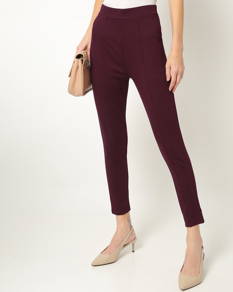 Buy Textured Mid-Rise Treggings Online at Best Prices in India - JioMart.