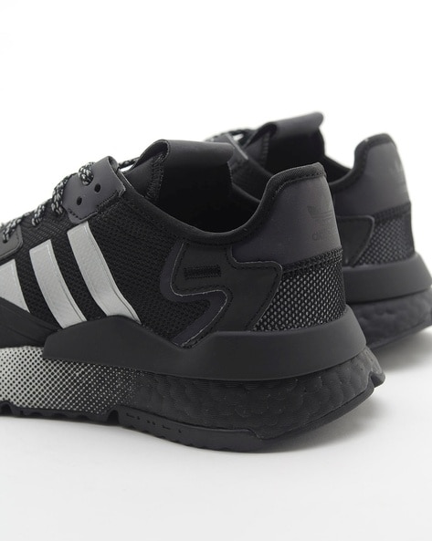 Adidas nite cheap jogger all black