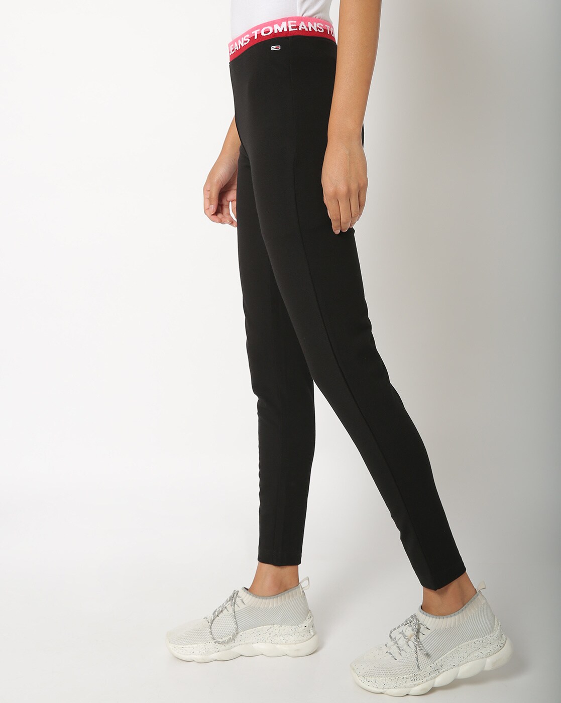 Buy Black Leggings for Women by TOMMY HILFIGER Online