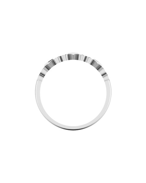 V Shaped Wedding Ring Plain white Gold - A21003 – JEWELLERY GRAPHICS