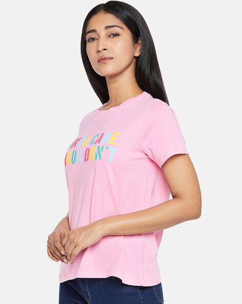 Buy Pink Tshirts for Women by People by Pantaloons Online