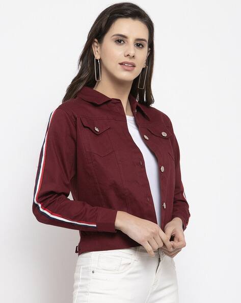 Buy Maroon Jackets \u0026 Coats for Women by 