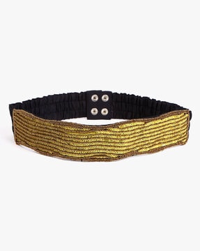 Elasticated hotsell gold belt