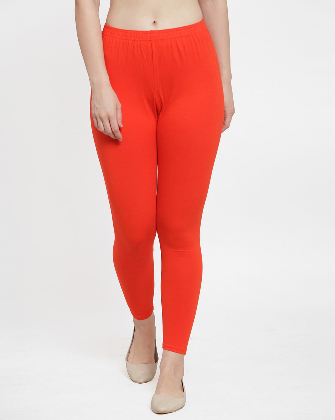 Buy Kex Red Orange Solid Cotton Churidar Length Leggings women Leggings  Girls Leggings Leggings for women Ruby Leggings Online at Best Prices in  India - JioMart.