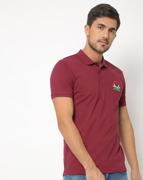 UNITED COLORS OF BENETTON Big Ben Flag Slim Fit Polo T-shirt