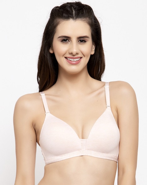 Buy PrettyCat Beige Solid Polycotton T-shirt Bra For Women (PC-BR-6055)  Online at Best Prices in India - JioMart.
