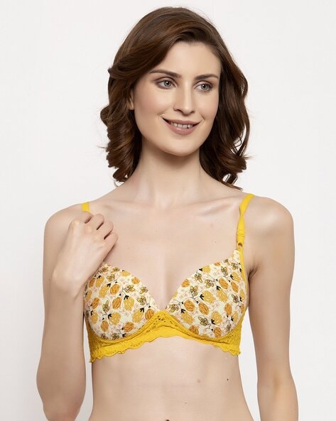 Buy Yellow Bras for Women by Quttos Online