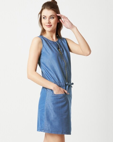 Buy MID BLUE Dresses for Women by MAX Online | Ajio.com