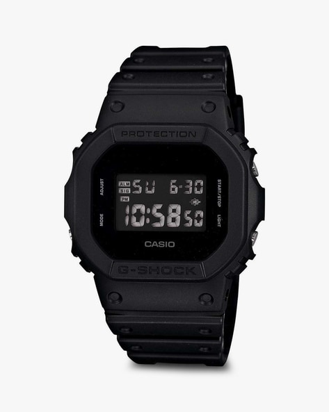 Casio black wrist store watch