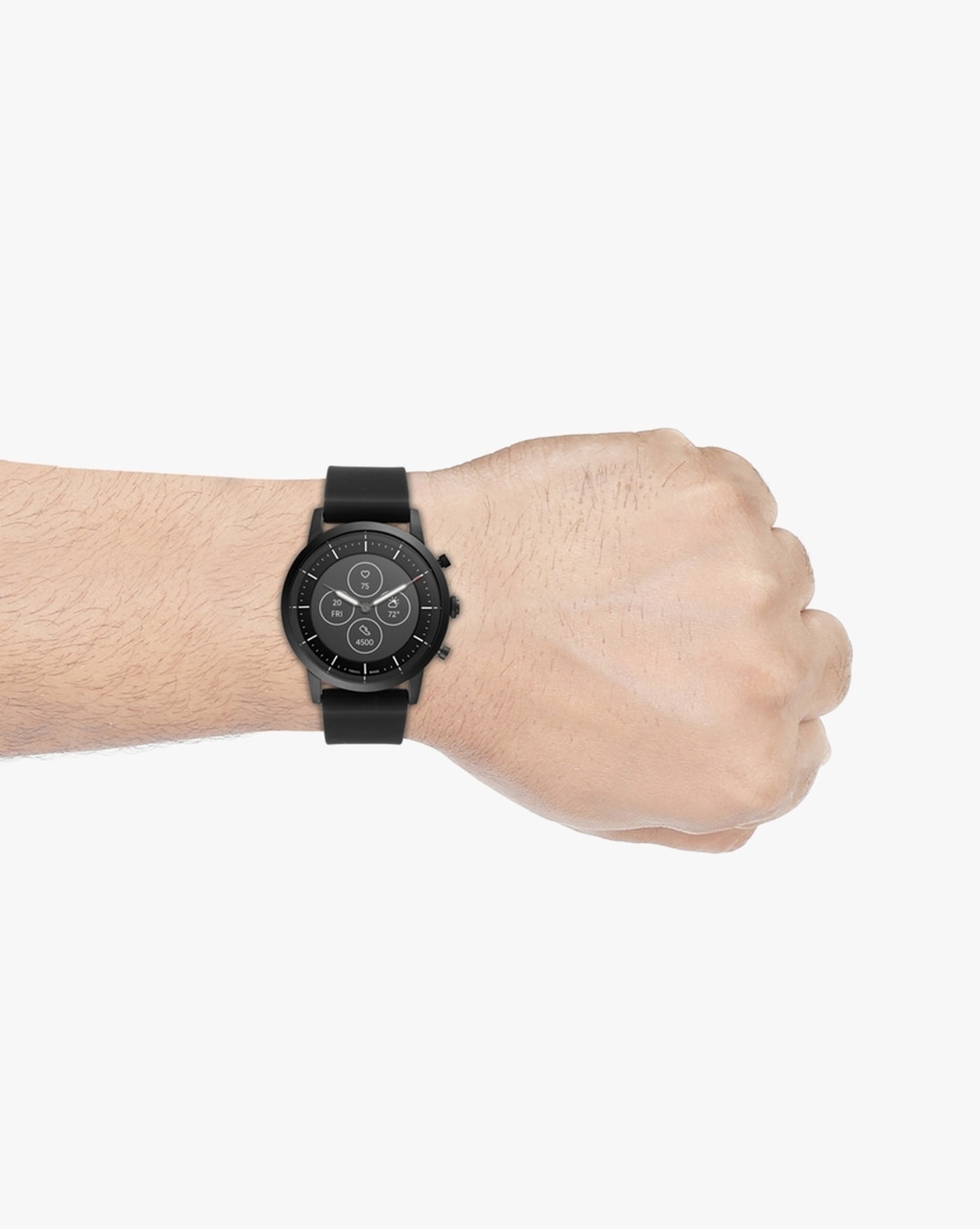 Fossil watch with online rubber strap