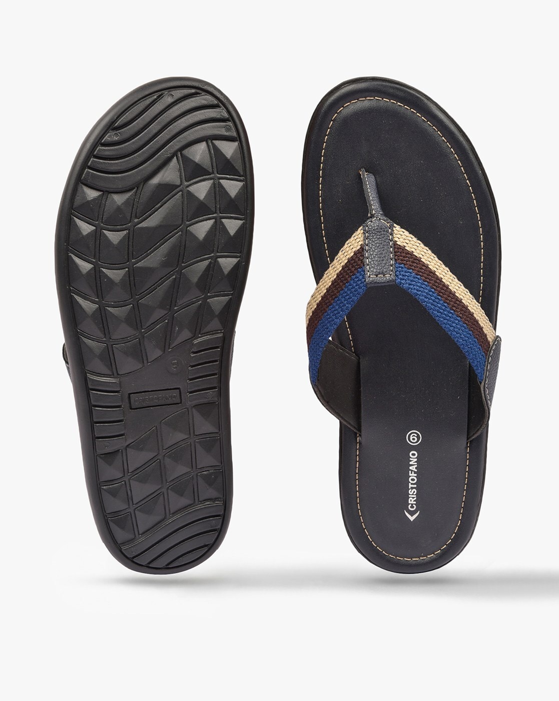 Buy Navy Blue Sandals for Men by CRISTOFANO Online Ajio