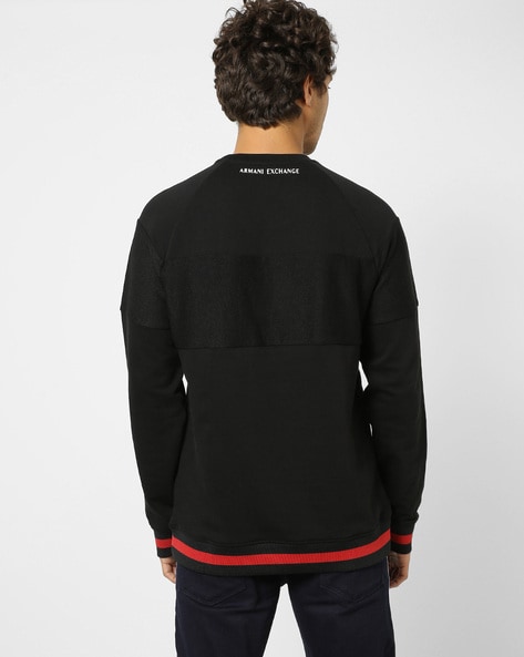 Armani exchange raglan pullover best sale