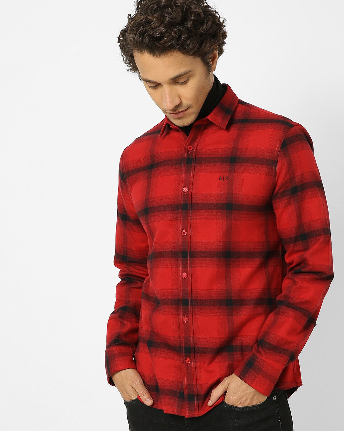 Buy Red Shirts for Men by ARMANI EXCHANGE Online Ajio