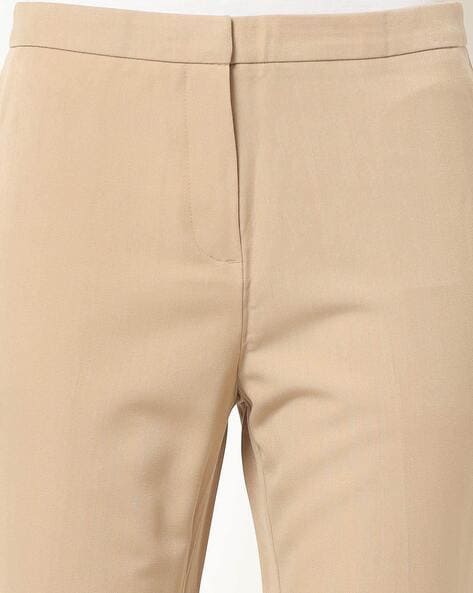 Buy Beige Trousers & Pants for Women by AND Online