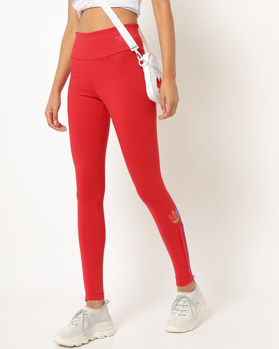 Buy Red Leggings for Women by Adidas Originals Online