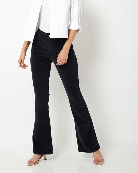 Buy Navy Boot Cut Trousers from Next Poland