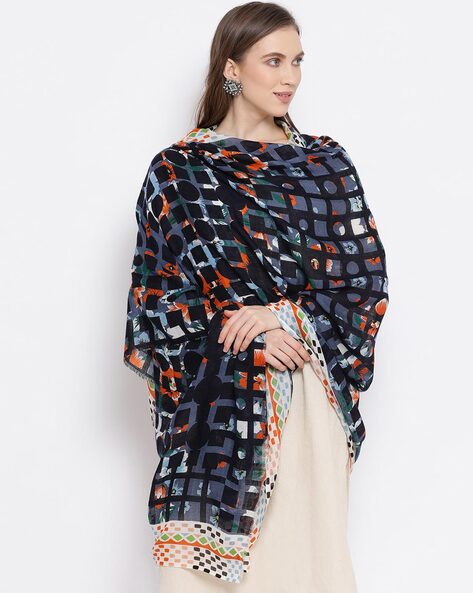 Geometric Print Shawl Price in India