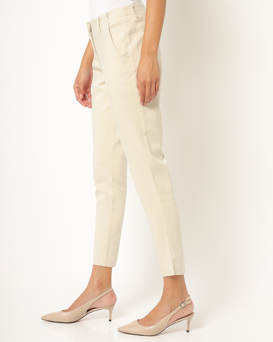 Buy PANIT Women Light Yellow Skinny Fit Trousers Online at Best Prices in  India  JioMart