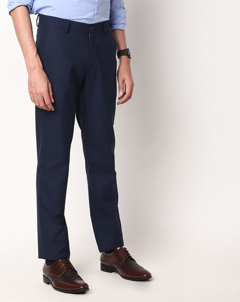 Invictus Brown Slim Fit Self Design Regular Smart Casual Cropped Trousers  for men price  Best buy price in India July 2023 detail  trends   PriceHunt