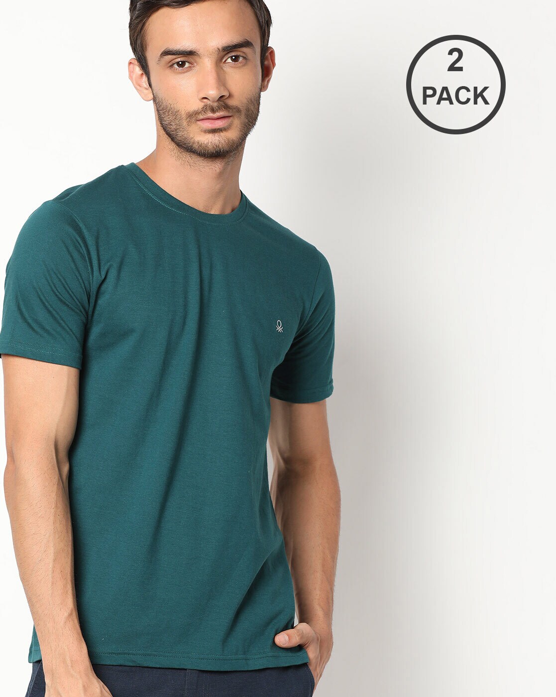 teal colour t shirt