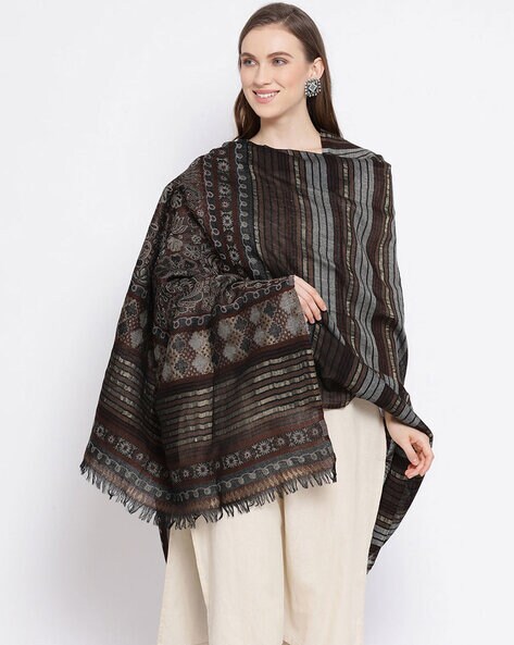 black shawl woman