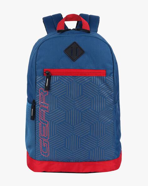 geometric print backpack