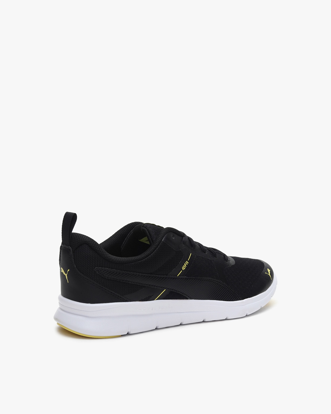 Puma black flex essential best sale running shoes