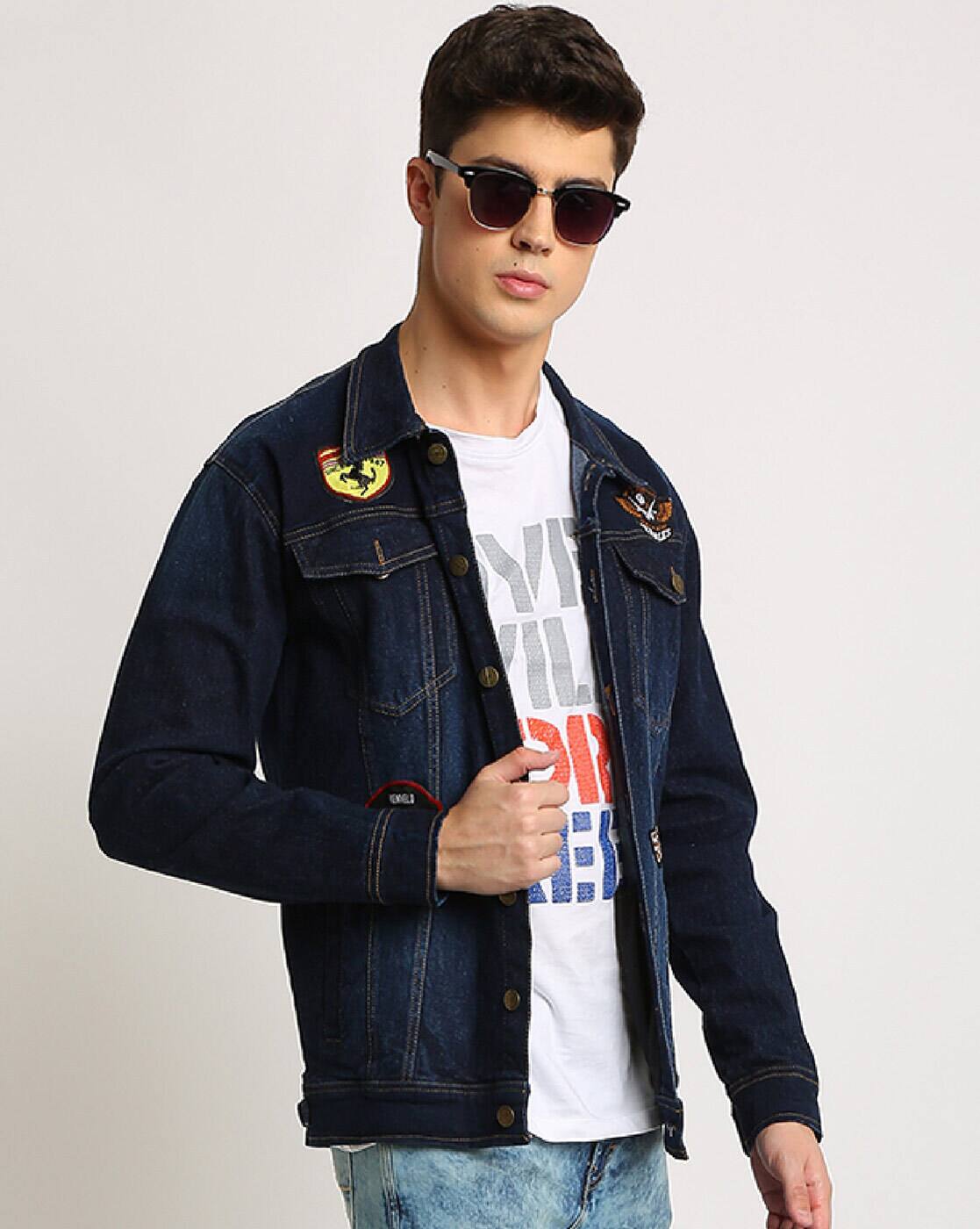 patch jacket mens